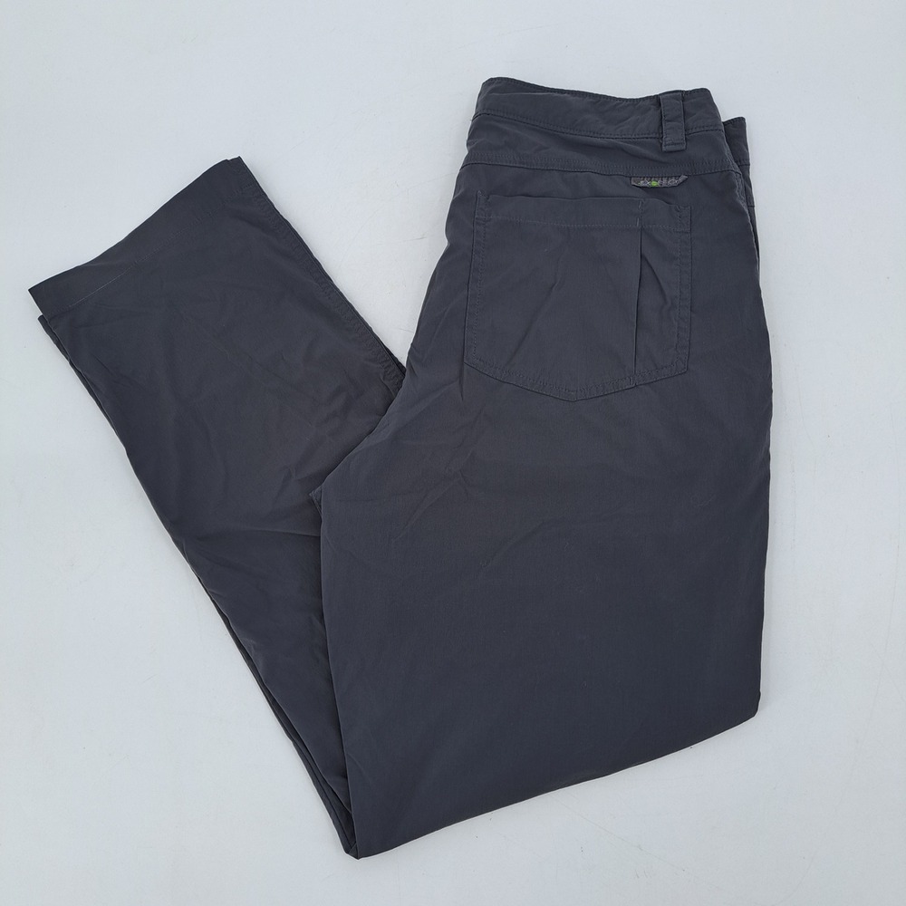 ExOfficio Hiking Pants Mens 32x30 Nylon Elastane Gray Stretch Straight Leg